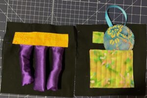 Tubes filled with crinkle plastic