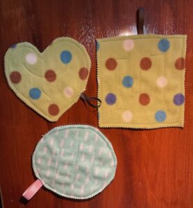 Marble maze sewn into fabric